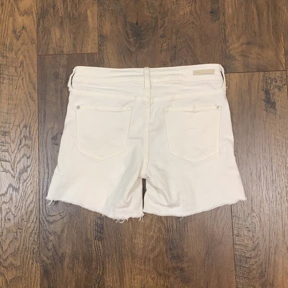 Anthropologie Pilcro Cream Cutoff Jean Shorts - Picture 6 of 6